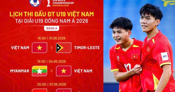 Lịch thi đấu U.19 Việt Nam tại giải Đông Nam Á 2026: Đối đầu Thái Lan, Indonesia và Úc - hình ảnh - new88jl.com