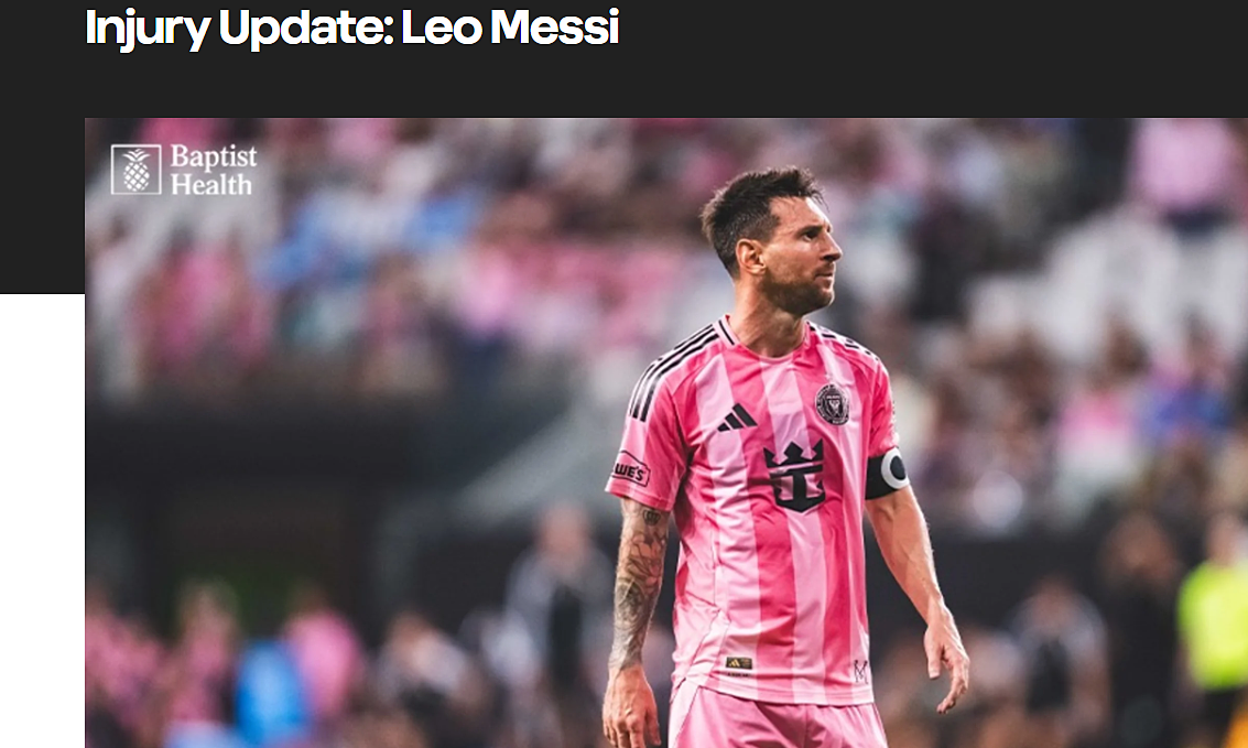 Inter Miami xác nhận Messi chỉ gặp quá tải cơ, nghỉ 10 ngày - hình ảnh - new88jl.com Inter Miami xác nhận Messi chỉ gặp quá tải cơ, nghỉ 10 ngày - hình ảnh - new88jl.com
