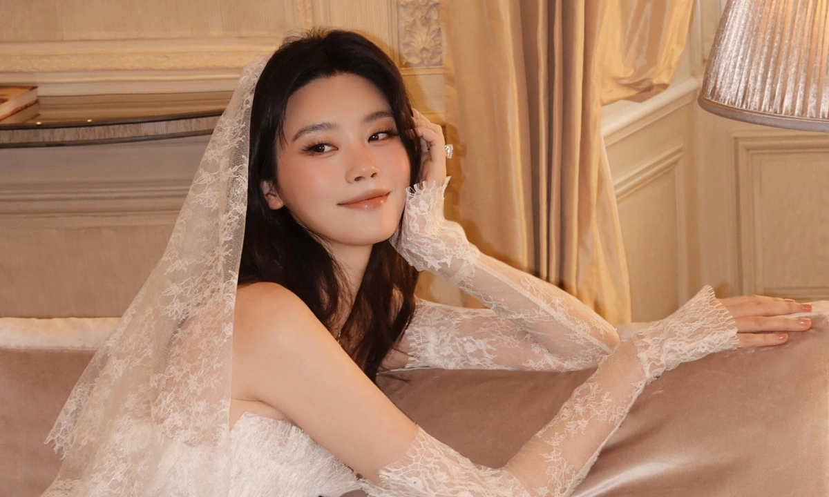 Hề Mộng Dao khoe sắc trong đầm cưới của nhà mốt Việt - hình ảnh - new88jl.com Hề Mộng Dao khoe sắc trong đầm cưới của nhà mốt Việt - hình ảnh - new88jl.com
